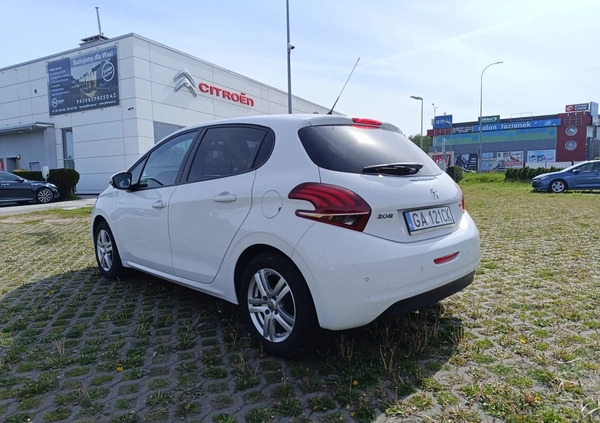 Peugeot 208 cena 38000 przebieg: 49250, rok produkcji 2017 z Gdynia małe 326